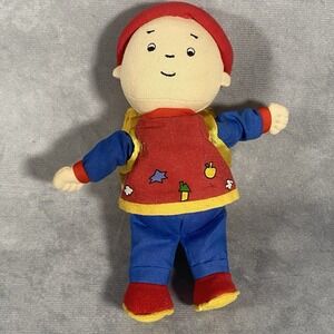 Caillou Plush Vintage Toy Backpack Book Ma Famille 2003 Stuffed Doll Collectable